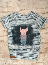 Charger l&#39;image dans la galerie, T-shirt évolutif rayé cochon - Miss Croquette