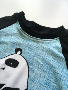 T-shirt à manche longue panda - Miss Croquette